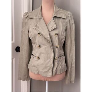 Old Navy canvas double breast blazer